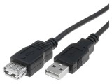 Cablu USB 2.0 A-A Nichelat 3m Negru