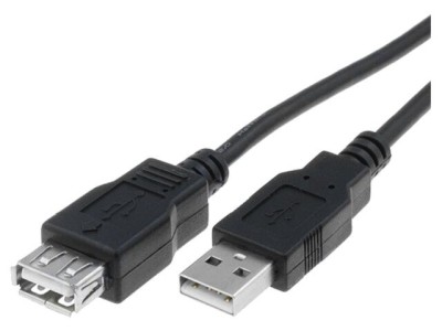 Cablu USB 2.0 A-A 5m Negru foto