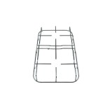 Grătar s&acirc;rmă 2 focuri 447x245mm plită compatibil F2803 Novelite