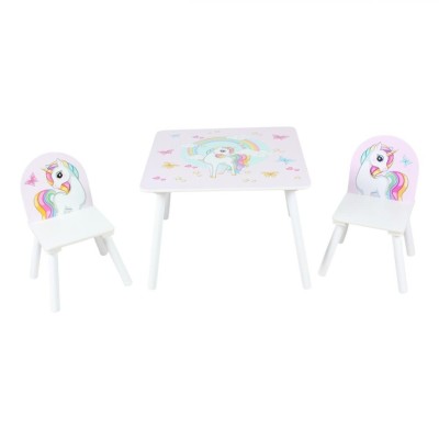 Set 2 scaune +birou Unicorns, U-Grow foto