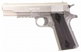 Replica pistol Colt 1911 Spring Silver Cybergun