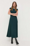 Ivy Oak rochie culoarea verde, maxi, evazati