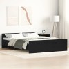 VidaXL Cadru pat fără saltea, stejar negru, 135x190 cm, lemn prelucrat 3329325
