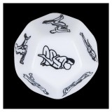 Zar Amuzant 12 Laturi Orion, 3x3x3cm, Acril, Cu Ipostaze Kama Sutra, Negru/Alb