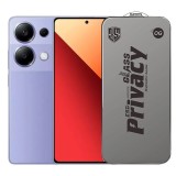Folie de Protectie pentru Xiaomi Redmi Note 13 Pro, TEO, Sticla Securizata ESD Antistatica, Super-X Privacy OG, Margini Negre, 0.30 mm, Transparent In