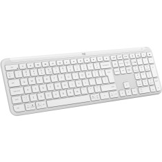 Tastatura wireless Logitech Signature Slim K950, 2.4GHz&amp;amp;Bluetooh, Alb