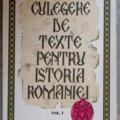 CULEGERE DE TEXTE PENTRU ISTORIA ROMANIEI VOL.1-STEFAN PASCU LIVIU MAIOR