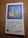 Almanah umoristic - urzica - perpetuum comic - din anul 1981