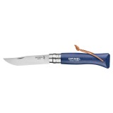Cutit de buzunar N&deg;08, inox, 8,5cm, &quot;Colorama&quot;, Dark Blue - Opinel