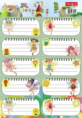 Set etichete școlare Tanex tls-819, Fairies. 30 buc/set foto