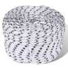 VidaXL Rolă frânghie împletită parâmă barcă, poliester, 6 mm x 50 m