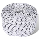 VidaXL Rolă fr&acirc;nghie &icirc;mpletită par&acirc;mă barcă, poliester, 10 mm x 50 m