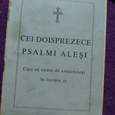 Carte/Brosura veche 1994,CEI DOISPREZECE PSALMI ALESI,Eftimie Episcopul ROM/HUSI