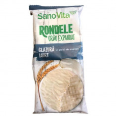 Rondele Simple din Grau cu Glazura de Iaurt Sano Vita, 56g, Rondele Dulci, Rondele Grau, Rondele Grau Sano Vita, Rondele Simple de Grau, Rondele Simpl