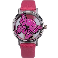 Ceas Dama Matteo Ferari Dark Pink Silver Casual XVII