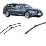 Cumpara ieftin Set 3 stergatoare BMW Seria 3 Touring (F31) din 2012-2019, pentru parbriz si luneta fata si spate auto, Bosch Aerotwin-Aerotwin Multi, din cauciuc sil