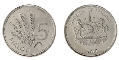 Lesotho 2010 - 5 maloti UNC foto