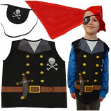 Costum carnaval pirat pentru copii 3-8 ani, Oem