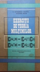 Exercitii de teoria multimilor- E. Georgescu-Buzau, Nazarie Matei