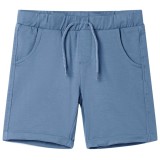 Cumpara ieftin Pantaloni scurți pentru copii cu șnur, albastru &icirc;nchis, 128