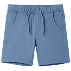 Pantaloni scurti pentru copii cu snur, albastru închis, 128 GartenMobel Dekor