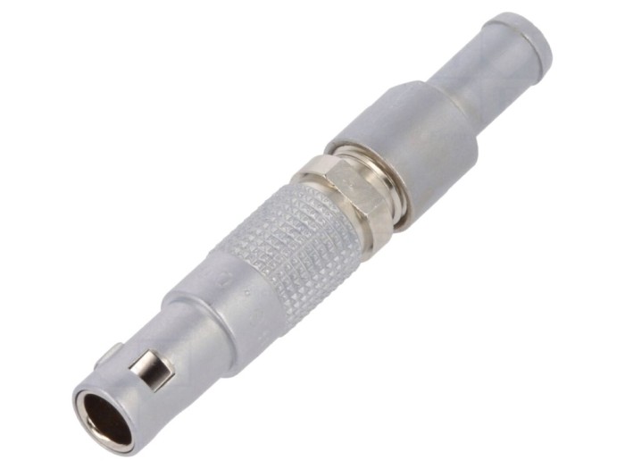Conector tată circular 3 pini, pe cablu