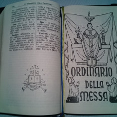 Carte veche religioasa 1963 LATINO-ITALIANA,MESSALE QUOTIDIANO,Cardinal GIACOMO