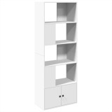 Cumpara ieftin Biblioteca, alb, 70x36x189 cm, lemn prelucrat