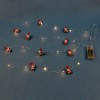 Instalație Lumini Crăciun, LED, 20 Becuri, Baterii AA, Albe Calde, 2.2m, Interior, Oem