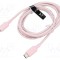 Cablu USB 2.0 USB C VENTION 2m roz, mufă nichelată