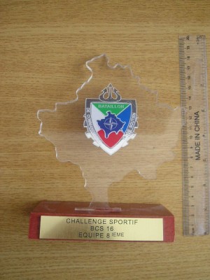 M3C21 - OBIECT AMINTIRE - KOSOVO - TROFEU COMPETITIE MILITARA foto