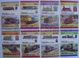 UNION ISLAND/GRENADINES, LOCOMOTIVE - SERIE COMPLETĂ MNH, Nestampilat