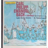 Disc vinil, LP. 4 Sinfonias-Carl Philipp Emanuel Bach, English Chamber Orchestra, Raymond Leppard-242804