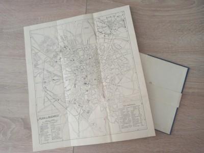 PETIT GUIDE CONGRES INTERNATIONAL ....19-22 JULIET BUCAREST 1928, HARTA BUC. foto