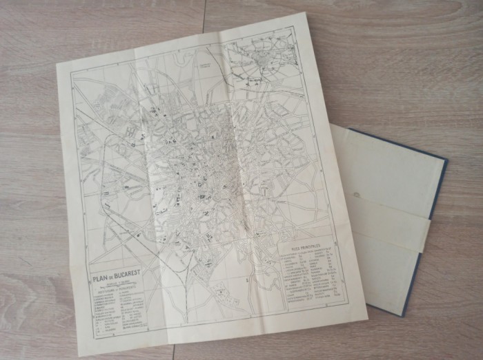 PETIT GUIDE CONGRES INTERNATIONAL ....19-22 JULIET BUCAREST 1928, HARTA BUC.
