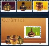 Angola 2002 - Ceramica tradiționala, serie si colita neuzata