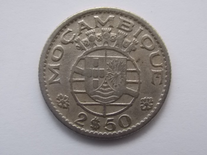 2.5 ESCUDOS 1953 MOZAMBIC
