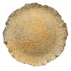 Platou Decorativ Crăciun, Plastic, Relief, Margini Asimetrice, Auriu, 40x3cm, Oem