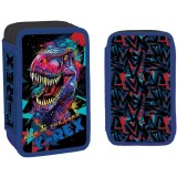 Penar băieți echipat Yollo T-Rex, 3 fermoare, 38 piese, 14x6.5x20 cm