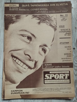 Revista SPORT nr. 11 (202) - Iunie 1967 - Siderurgistul, Otelul Galati foto