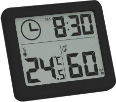 Mini Statie Meteo MRG M-364, Pentru interior, Termometru, Higrometru, Negru C364