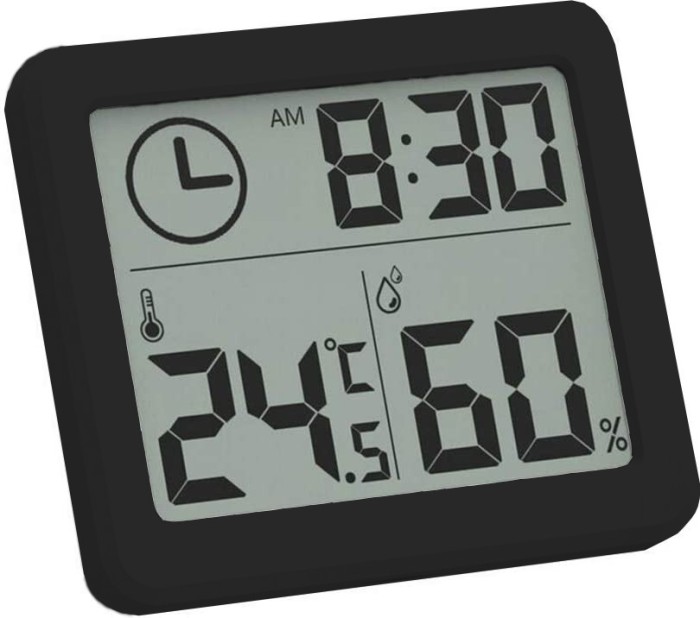 Mini Statie Meteo MRG M-364, Pentru interior, Termometru, Higrometru, Negru C364