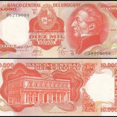 SV * Uruguay 10.000 / 10000 PESOS 1974 * Serii Consecutive / Pret per Bucata UNC