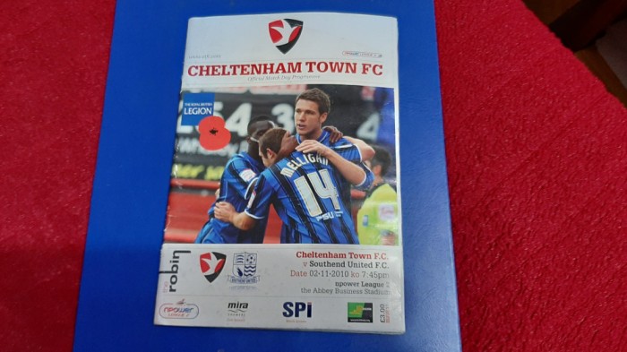 program Cheltenham Town - Southend United