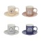 Set 4 cesti cu farfurii, 220 ml, Mesaje Pozitive, ATU-081417