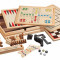 Set 10 jocuri de societate in cutie din lemn