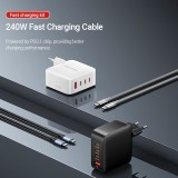 ALIMENTATOR SmartPhone la 220V Vention 4-Port USB (C + C + C + A) GaN Charging Kit (140W/140W/30W/18W) EU-Plug, &amp;quot;FEIB0-EU&amp;quot; (timbru verde 0.1
