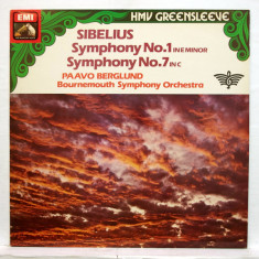 Vinyl/vinil - Sibelius - Symphonies No. 1 & No. 7