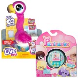 Pachet - Jucarie interactiva Flamingo Little Live Pets - Gotta go + Jucarie Digitala Interactiva, Punirunes, Squishy Bff