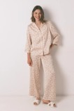 women&#039;secret pijama culoarea roz, satin, 2542462